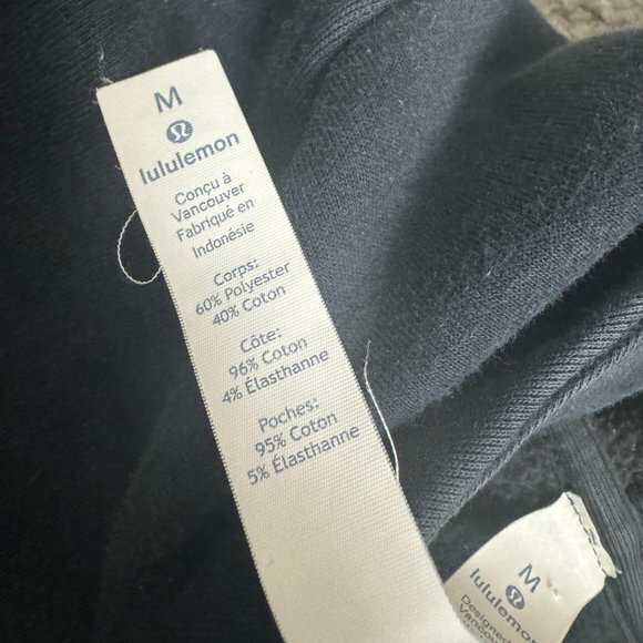 Lululemon Women's Size Medium Black Full Zip Double Zipper Hoodie W/ Pockets - Picture 5 of 12
